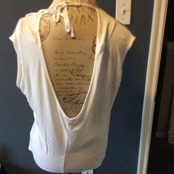 Women's Guess Open Back T Shirt Size M - Picture 4 of 6